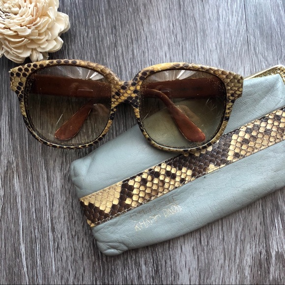 Emmanuelle Khanh Python skin Sunglasses! - Picture 6 of 7